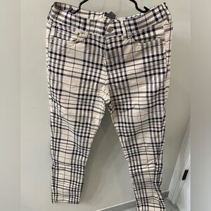 Plaid Patterned Pants